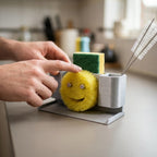 Smile Caddy Kitchen Sponge & Brush Organizer
