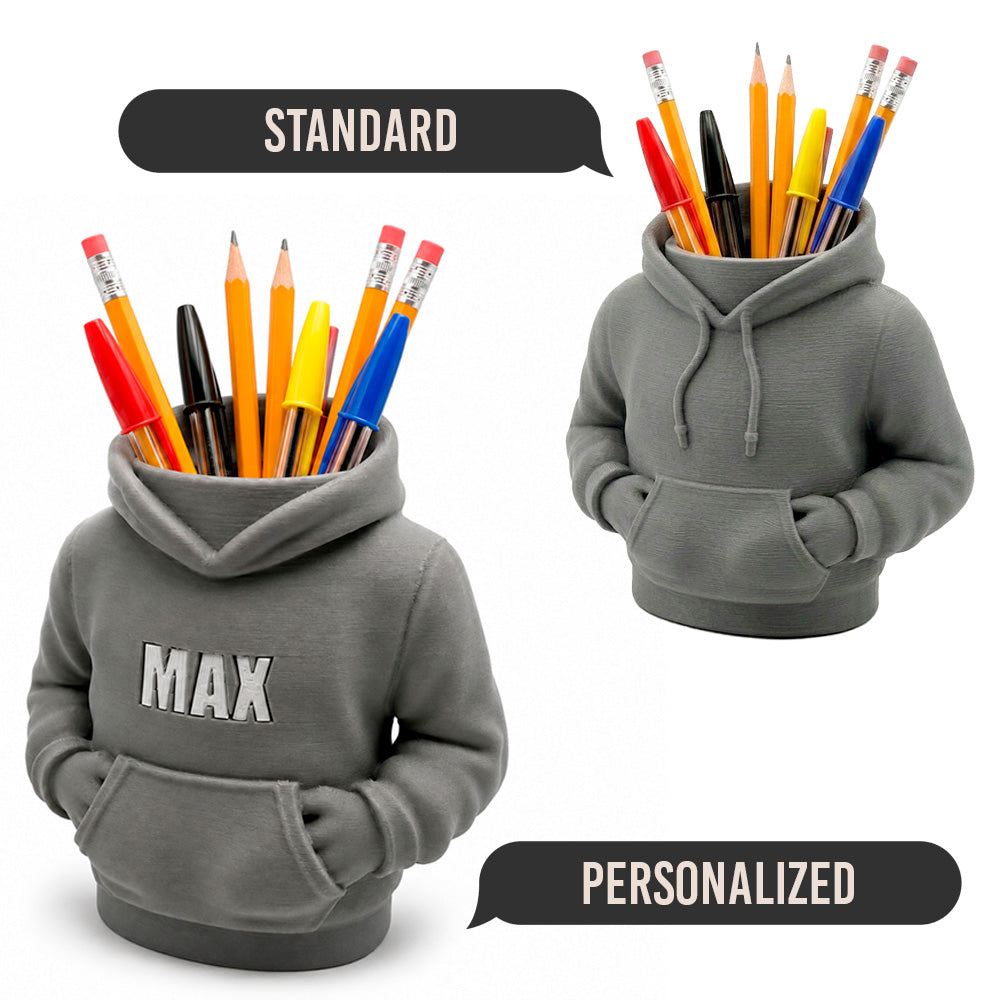 Hoodie Pen Holder Personalized Desk Organizer